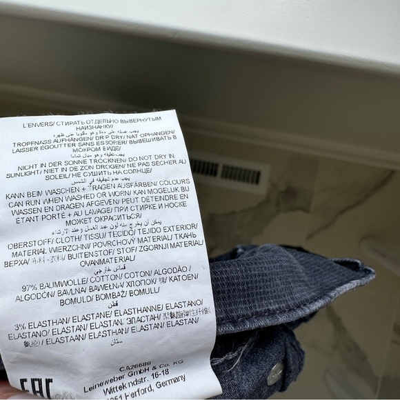 Brax Men’s Cooper Regular Fit Micropattern Five Pocket Navy Pants Size 38 - Picture 12 of 13